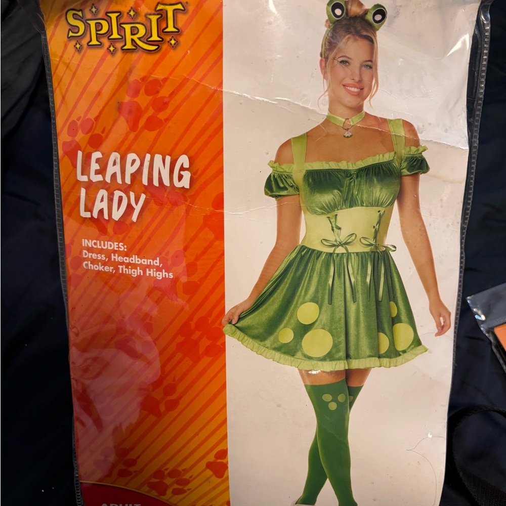 Green Frog Costume with Headband spirit Halloween